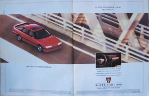 PUBLICITÉ DE PRESSE 1989 ROVER SÉRIE 800 NOUVELLE ROVER 800 FASTBACK - Imagen 1 de 1