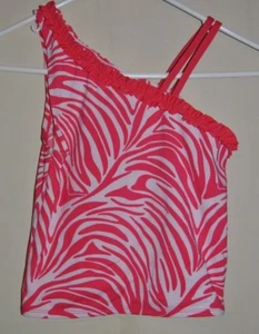 Girl's CHILDREN'S PLACE Pink White Animal  Print Swimsuit Top Size 14 NWOT - Picture 1 of 3