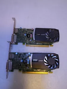 2X Dell HWGX0 nVidia QUADRO 400 512MB DVI Display Port PCIE Graphics Card- - Picture 1 of 7