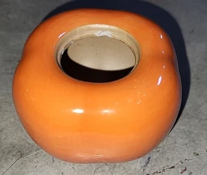 Lavadora de cepillo en forma de caqui esmaltado rojo 霁红釉柿子形笔洗 h1 - Imagen 1 de 4