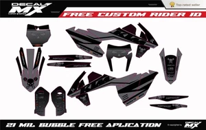 Fit KTM XCW XCFW EXC EXCF 2017 to 2019 & SX SXF XC XCF 2016 to 2018 graphic kit - Picture 1 of 2