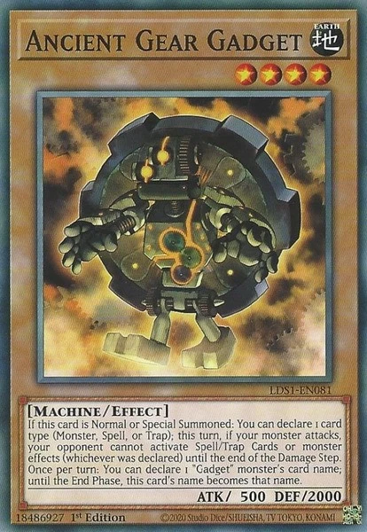 Ancient Gear Gadget - LDS1-EN081 - Common - 1st Edition Near Mint Legendary Duel - Image 1 of 1