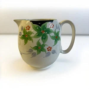 Vintage Sampson Bridgewood Green Floral Large Jug - Picture 1 of 23