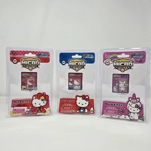 3er Set kleinste Hello Kitty Popkultur Micro Figuren der Welt mit Koffer Neu - Bild 1 von 8