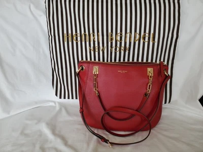 Bolso de hombro/bross Henri Bendel rojo Soho con bolsa antipolvo a rayas Foto 1 de 4