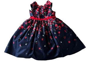 Nuevo con etiquetas Vestido American Girl x Janie and Jack envuelto en rosas ~ 5 ~ $114 - Imagen 1 de 7