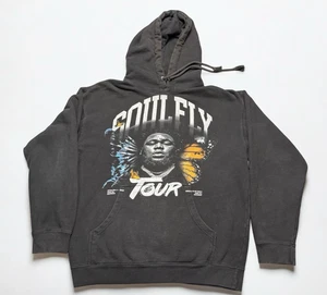 Rod Wave SoulFly Tour Hoodie Medium Black Concert Merch Graphic Sweatshirt Rare - Picture 1 of 3