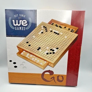 NEW! Go Board Game with 12" Wood Playing Board WI/Storage Drawers  WE Games 2008 - Picture 1 of 4