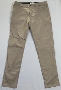 Birddogs Mens 36x32 Khaki Pants Beige Performance Stretch Golf Straight Chino - Picture 1 of 9