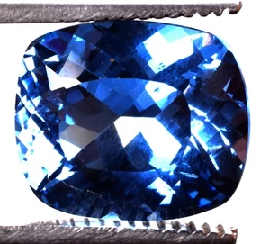 18,7 Cts. Piedra preciosa certificada con forma de cojín de grandidierita azul neón natural - Imagen 1 de 4