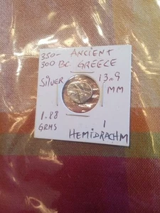 BITHYNIA CIUS 350-300 BC AR Hemidrachm Silver Ancient Greek Galley Coin - Picture 1 of 6