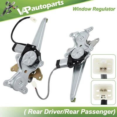 Fits 2001-2007 Toyota Highlander Pair Rear Window Regulator Power with Motor - Изображение 1 из 4