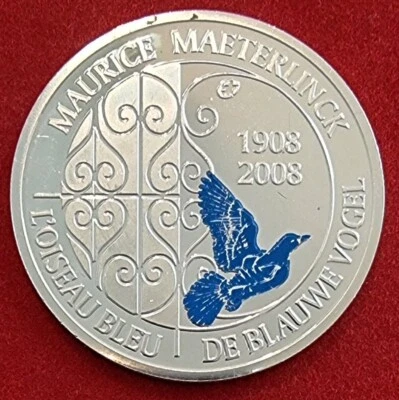 MONETA ARGENTO 10 EURO BELGIO 2008 - Immagine 1 di 2