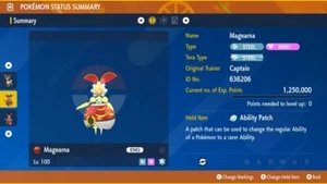 Pokemon Scarlet Violet Ultra Shiny TR Magearna Fast Trade - FREE Ability Patch - Bild 1 von 4