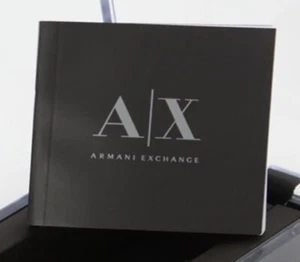 Armani Exchange Watch Instructions Warranty Book Brand New Authentic Black - Imagen 1 de 1
