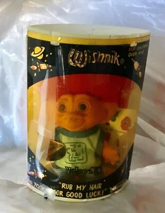 VINTAGE ORIGINAL 1980s UNEEDA WISHNIK TROLL DOLL VIDEO-NIK original package - Picture 1 of 3