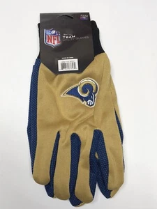Los Angeles Rams NFL Utility 2 Tone Gloves Work or Winter - Team Colors - Picture 1 of 5