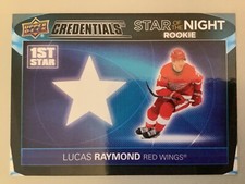 2021-22 UD Credentials Star of the Night Rookie Lucas Raymond