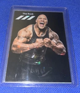 WWF WWE The Rock Custom Prizmatic Holograph Refractor Card RC - Picture 1 of 4