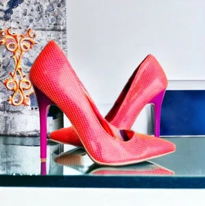 Baby Phat Orange Mesh Pumps - Picture 1 of 6