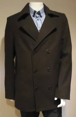 NWT HUGO (Red Label) by Hugo Boss Slim Fit Wool Blend Peacoat Coat Jacket - Image 1 of 4
