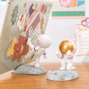Statuina Astronauti Resina Carino Porta Telefono Intagliato Moderno Multicolore Piccolo Decorazione - Foto 1 di 15