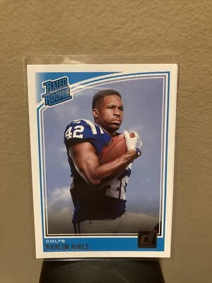 2018 panini donuss rated rookie nyheim hines Indianapolis colts #327 - Image 1 of 2