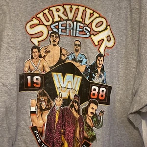 WWE Survivor Series 1988 André the Giant Macho Man Snake Neu Herren T-Shirt Large - Bild 1 von 5