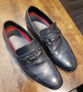 Charles Jourdan Men's Black Leather Loafers 8.5 Limited Edition - Picture 1 of 8