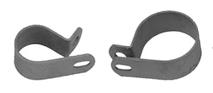 FRONT EXHAUST PIPE CLAMP SET for Harley 1948 - 1957 Panhead 165512-37A 65512-37B - Bild 1 von 2