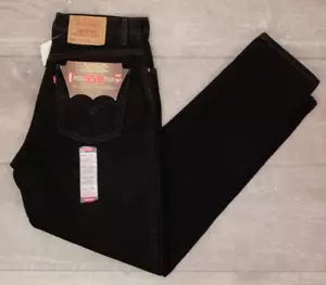 Vintage Damen 90er neu aus altem Lagerbestand schwarz Levi's 550 Denim Jeans mit Etikett Gr. 33" 1990er Red Tab - Bild 1 von 15
