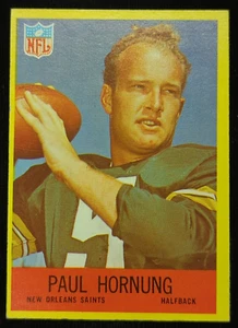 1967 Philadelphia Football #123 Paul Hornung HOF New Orleans Saints Packers - Picture 1 of 11