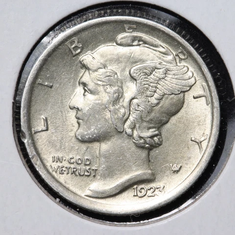 1923 Mercury Silver Dime CHOICE UNC *UNCIRCULATED* MS E221 JNC Cover