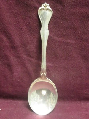 Sterling Westmorland George & Martha Round Bowl Gumbo Spoon 7 1/8" 46g No Mono  - Image 1 of 4