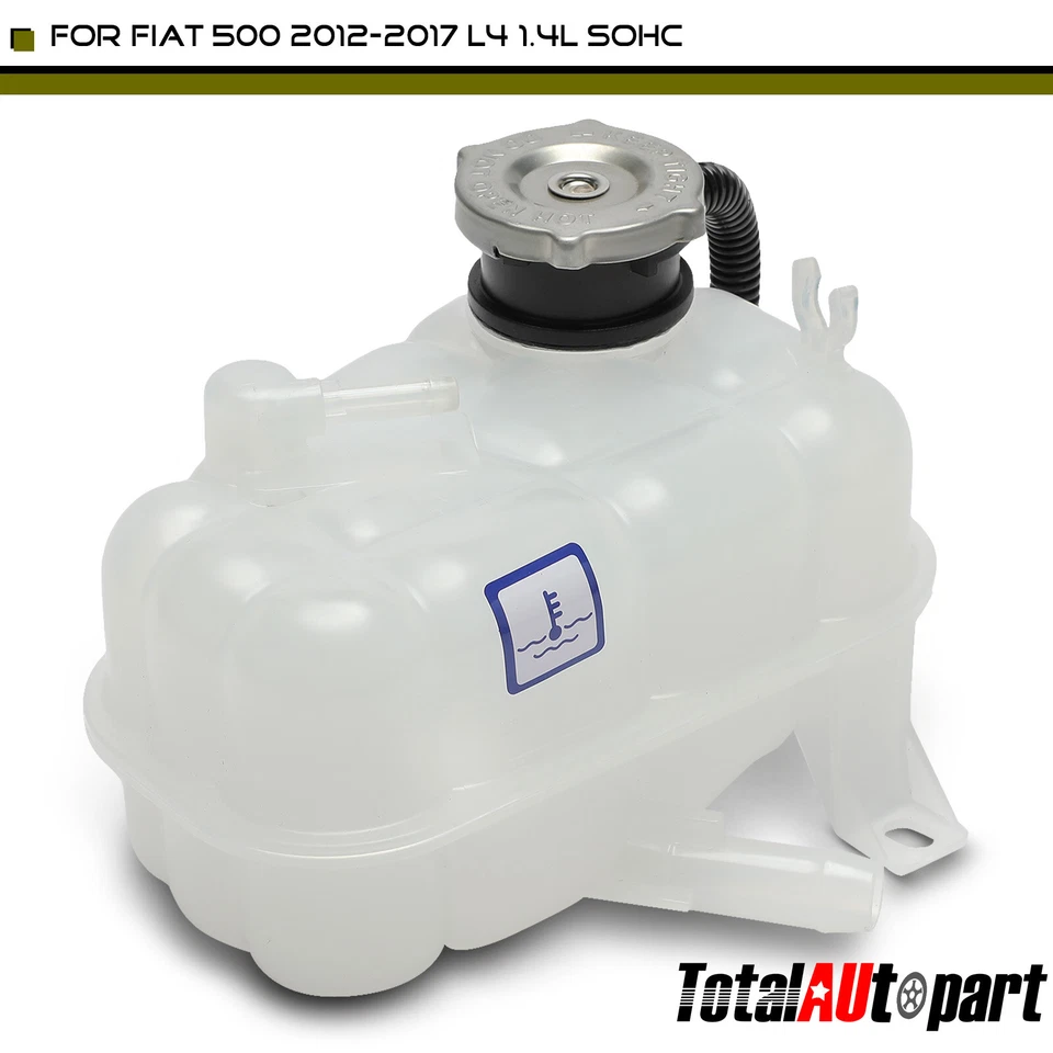 New Coolant Expansion Tank Reservoir for Fiat 500 2012 2013 2014 2015 2016 2017 - Image 1 of 4
