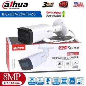 alhua IPC-HFW2841T-ZS 8MP 4K Varifocal Zoom Starlight PoE IR IP Camera MIC IP67 - Picture 1 of 23