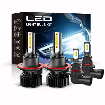 For Ford F-250 F-350 Super Duty 2005-2022 LED Headlights High Low Beam Fog Light - Image 1 of 4