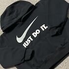 Sweat-shirt à manches longues Nike Youth Boys 6 noir Just Do It Swoosh JDI