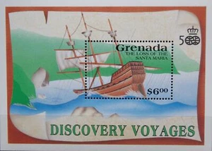 GRENADA 1991 Block 274 Entdeckung Discovery America Schiff Sinking Santa Maria** - Bild 1 von 1