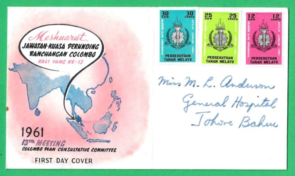 MALAYA ~ CONFERENCIA PLAN COLUMBO FEDERACIÓN DE MALAYA ~ 30º OCT 61 Foto 1 de 1