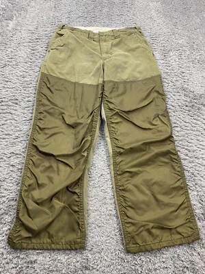 Винтажные мужские штаны Saftbak 29x25 Sage зеленые холщовые щетка защита охота рипстоп США - Изображение 1 из 4