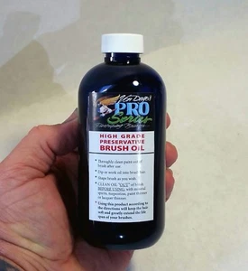 8 oz All Natural "REAL BRUSH OIL" for Pinstriping & Lettering Brushes PRO'S KNOW - Picture 1 of 24