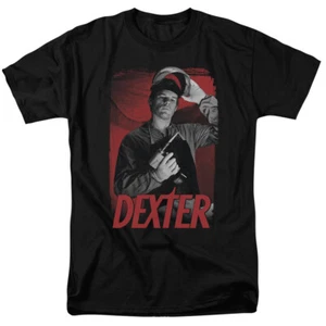 Dexter See Saw T Shirt Mens Licensed Classic TV Merchandise Serial Killer Black - Picture 1 of 2