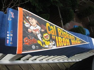 Cal Ripken Jr. Iron Man Baltimore Orioles Pennant - Picture 1 of 11