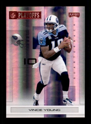 2007 Playoff NFL Playoffs #97 Vince Young Red Holofoil #/125 - Image 1 of 2