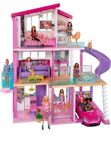 2018 Mattel Barbie Dream House (erster Stock) AUSSEN rechts WEISSE STÜTZWAND - Bild 1 von 3