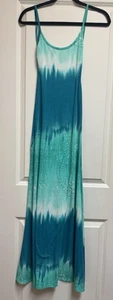 Women’s DGNY Backless Blue Green Dress Small - Picture 1 of 4