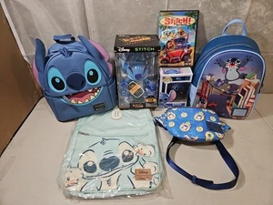 SELTENE Disney Lilo & Stitch Loungefly Menge 7 alle neuen Rucksäcke-Pop-Hikari-DVD - Bild 1 von 19