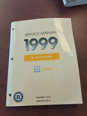 1999 Oldsmobile Intrigue Service Manual Volume 3 ONLY - Image 1 of 4