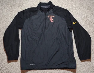 Nike USC Trojans Windbreaker Herren Medium 1/4 Zip Pullover grau Storm-Fit NCAA - Bild 1 von 12
